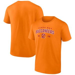 Men’s Tampa Bay Buccaneers Orange Gridiron Classics Established T-Shirt