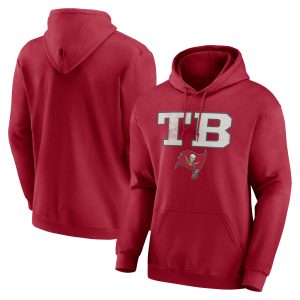 Men’s Tampa Bay Buccaneers Red Scoreboard Pullover Hoodie