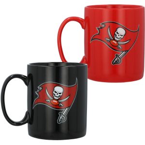 Tampa Bay Buccaneers Home and Away Two-Piece 15oz. Team Color Mug Set