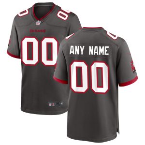 Tampa Bay Buccaneers Nike Alternate Custom Game Jersey – Pewter