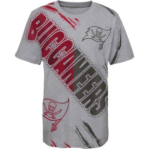 Youth Tampa Bay Buccaneers Heathered Gray Overload T-Shirt