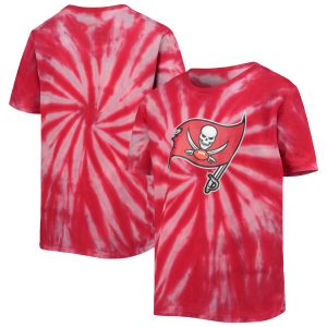 Youth Tampa Bay Buccaneers Red Team Tie-Dye T-Shirt